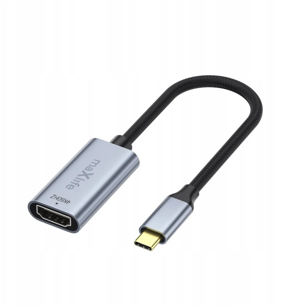 Maxlife adapter MXHC-01 HDMI - USB-C 4K 60HZ juodas