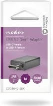 Nedis USB-C į USB-A adapteris pakuotėje