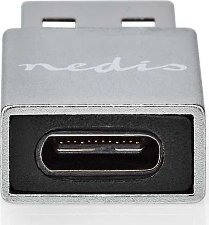 Adapteris USB Nedis CCTB60925AL USB-A - USB-C Sidabrinė (CCTB60925AL)