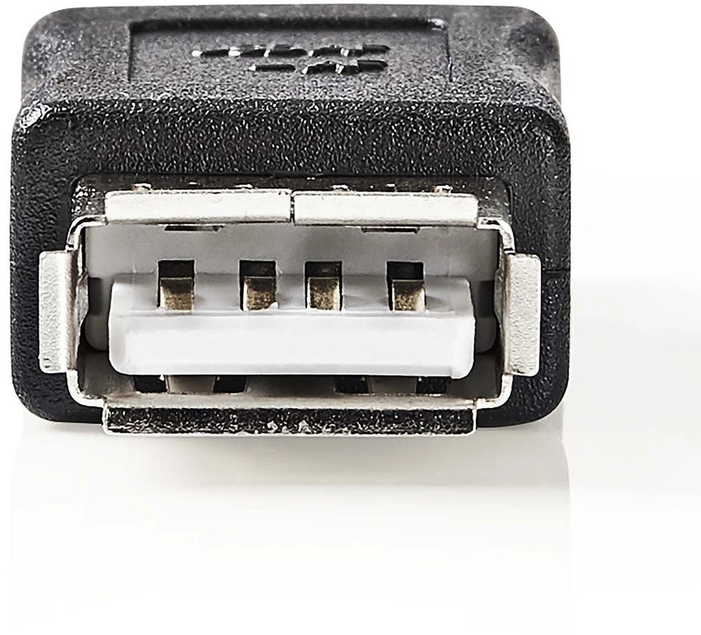 Adapteris NEDIS USB Type A F, USB Type A F, juodas