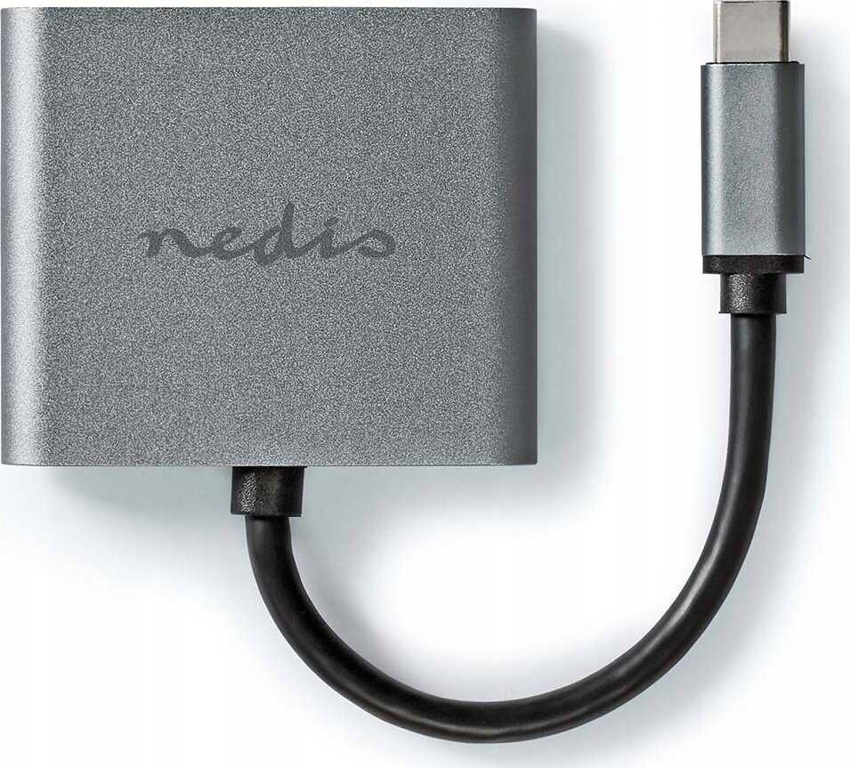 Nedis USB-C™ Adapteris USB 3.2 Gen 1 | USB-C™ Stecker | 2x HDMI™ | | 4K@30Hz | 0.10 m | Rund | Vernickelt | PVC | Juodas