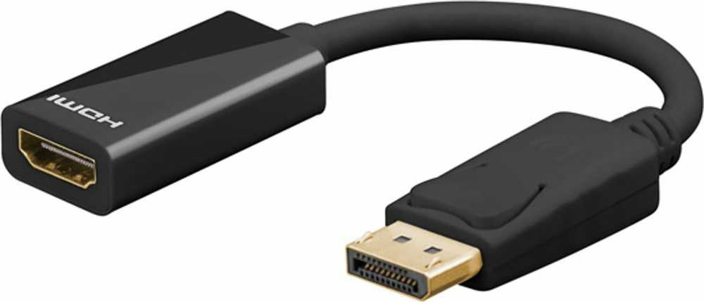 Neutralle Video reduktorius, DisplayPort M - HDMI F, DP 1.2 versija, juoda, raiška iki 8K Ultra HD 4320p (30 Hz), EOL