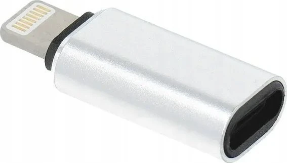 OEM adapteris C tipo (lizdas) į „Lightning“ (vyras) sidabrinis