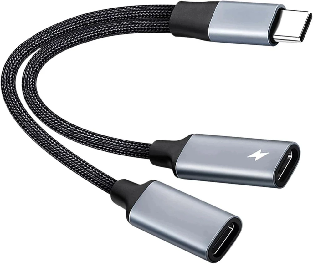 Adapteris USB PremiumCord USB-C reduktorius 2-in-1 audio ausinėms ir vienu metu įkrovimui 12,5cm (ku31zvuk06)