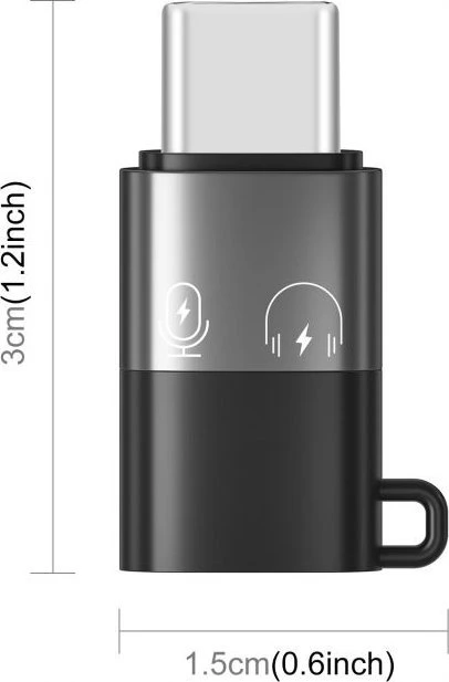 Adapteris USB Puluz Pu657b USB-C - Lightning Sidabrinė (SB9098)