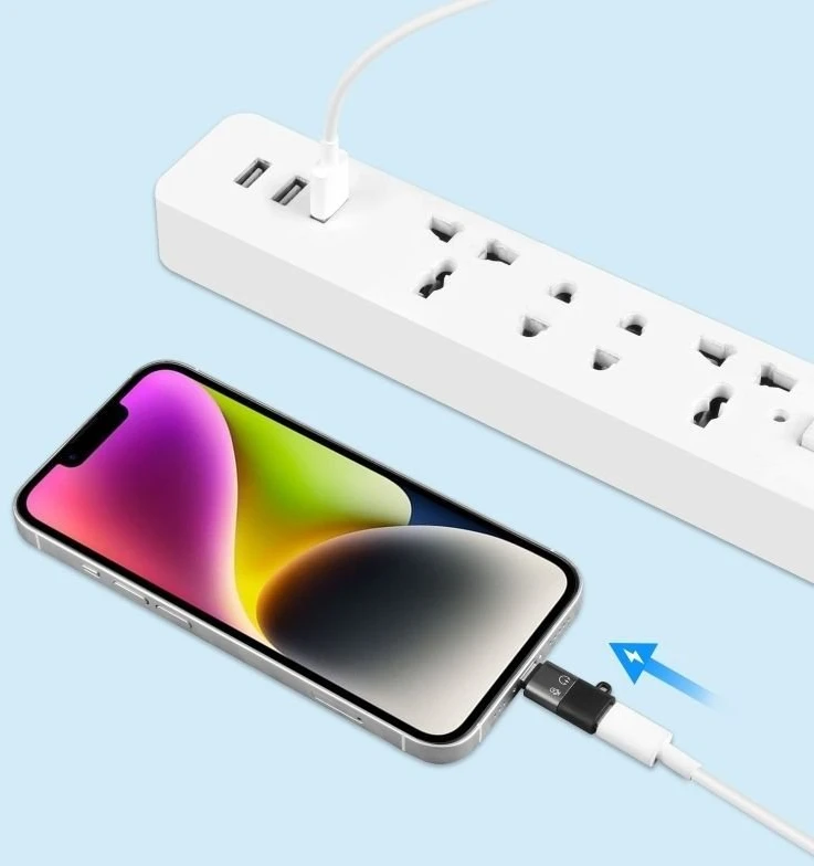 Adapteris USB Puluz Pu657b USB-C - Lightning Sidabrinė (SB9098)