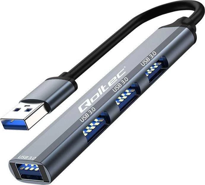 Centratorius adapteris USB 3.0 4in1 4x Qoltec