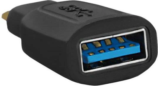 USB C į USB A adapteris su mėlyna jungtimi