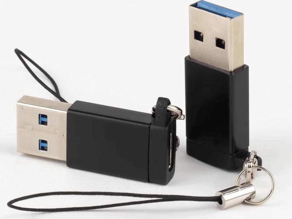 Adapteris USB Reagle USB-A - USB-C juodas