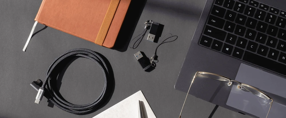 Adapteris USB Reagle USB-A - USB-C juodas
