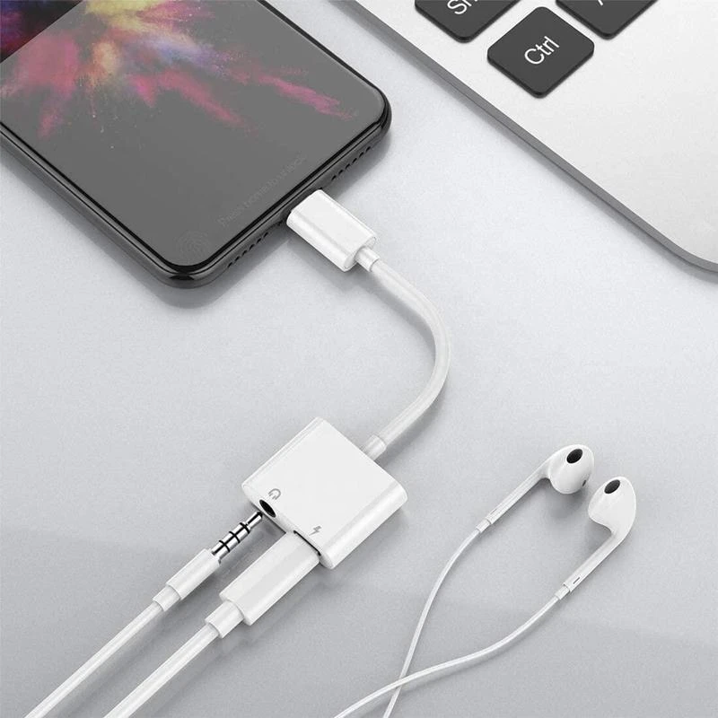 Przejściówka „Lightning“ lizdo adapteris „iPhone 7 8“ x adapteris -e405
