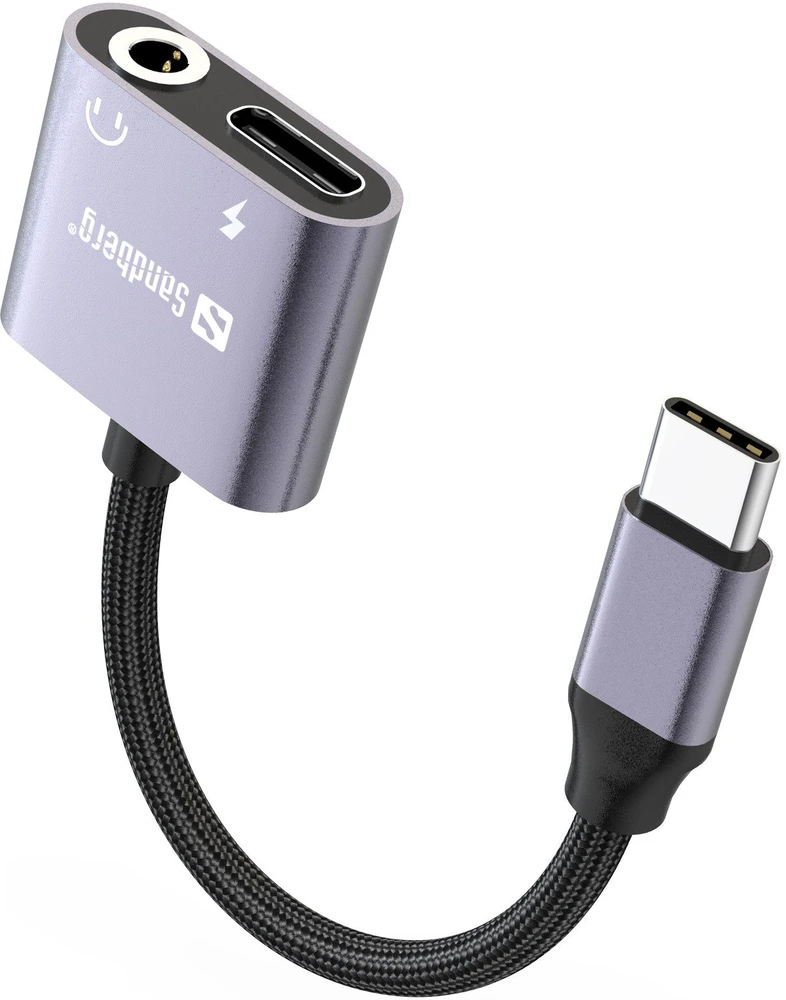Sandberg USB-C garso adapteris PD65W