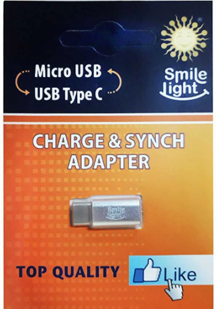 Smile Light USB adapteris Smile SLA-MTC-MB USB-C - MicroUSB Baltas (SLA-MTC-MB MicroUSB)