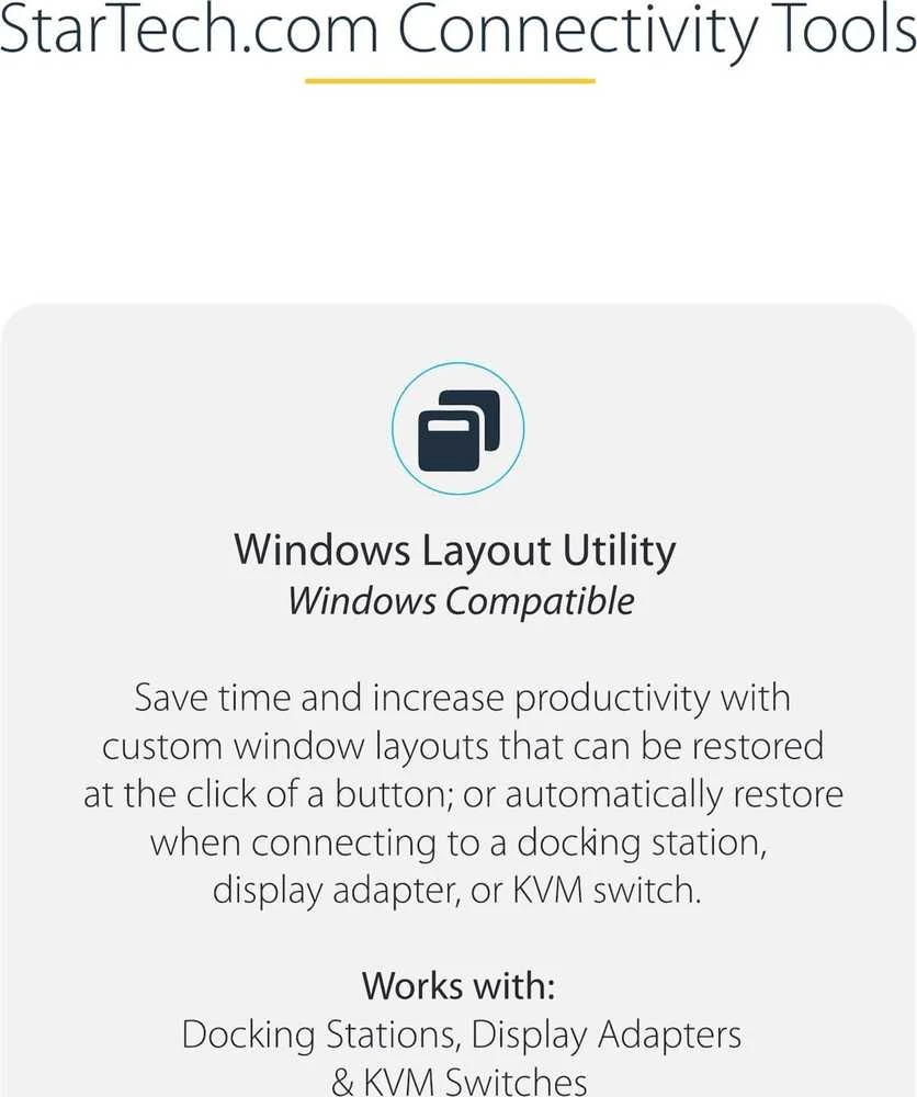 StarTech Windows Layout Utility programinė įranga