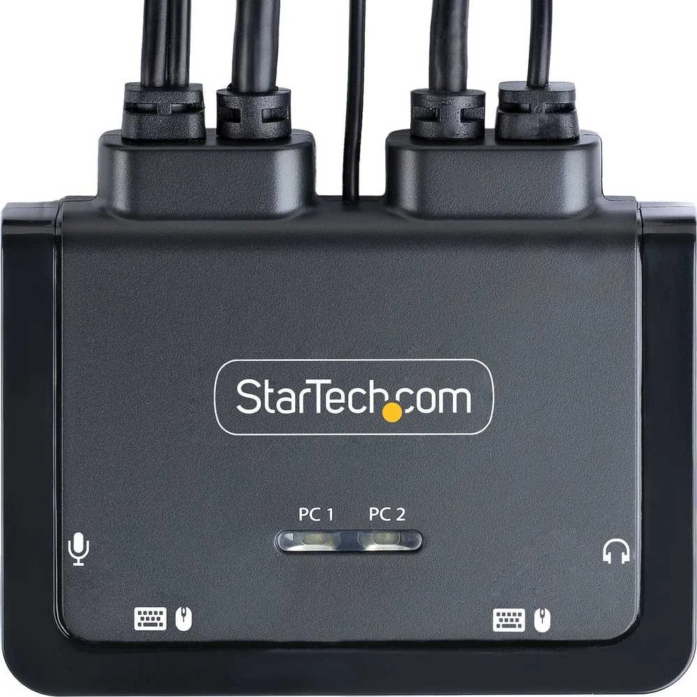 Jungiklis StarTech Cable StarTech KVM 2 prievadų USB-C DP jungiklis 4K