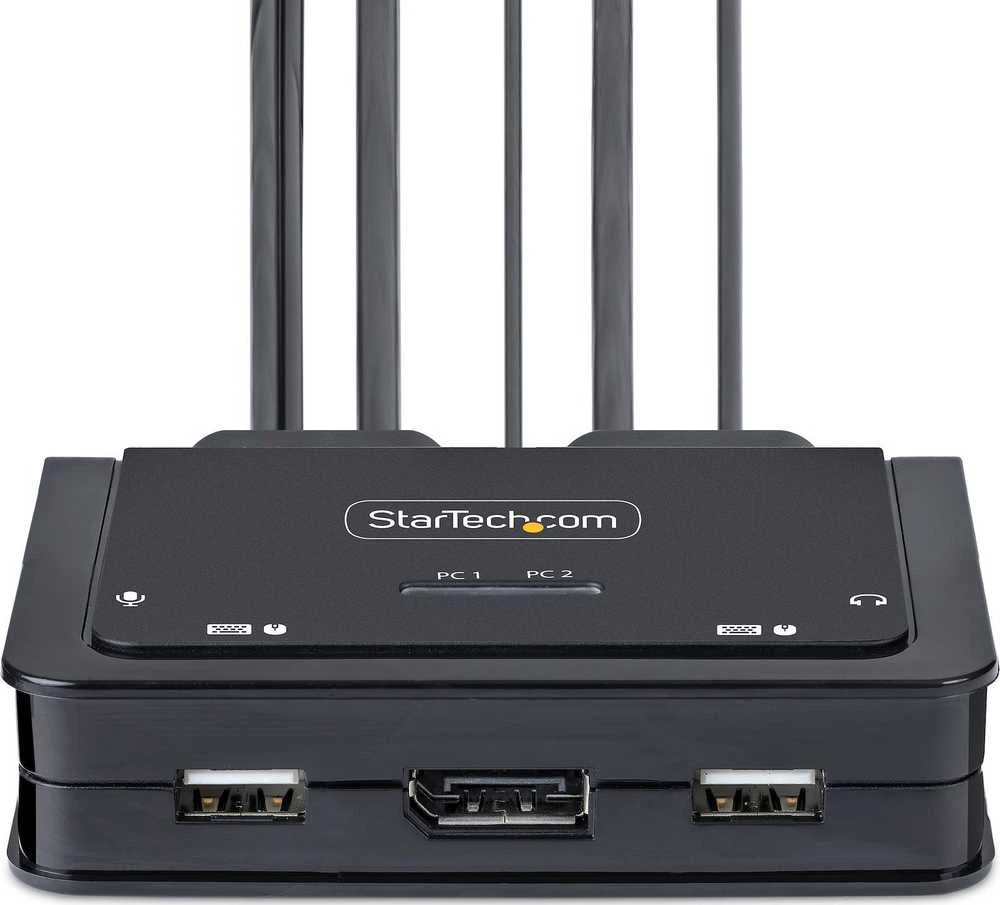 Jungiklis StarTech Cable StarTech KVM 2 prievadų USB-C DP jungiklis 4K