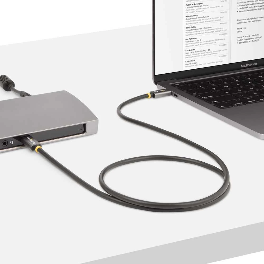 USB laidas Startech CC1M-40G-USB-CABLE Juoda 1 m