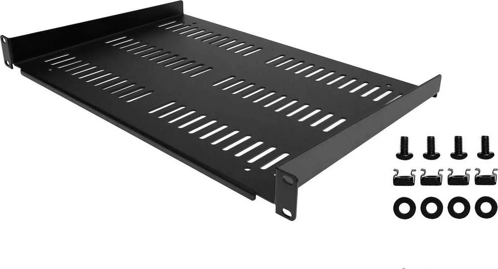 StarTech 1U VENTED SHELF 12IN/(30.5CM) DEEP 1U SHELF - VENTED