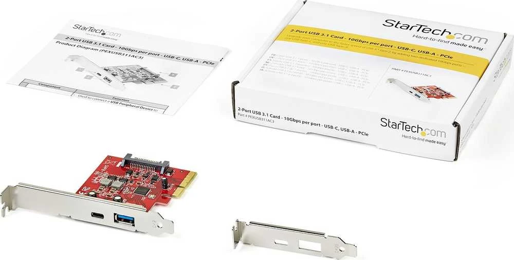 StarTech 10GBPS USB-C / USB-A PCIE KORTELĖ / KORTELĖ USB 3.1 GEN 2 PCI EXPRESS