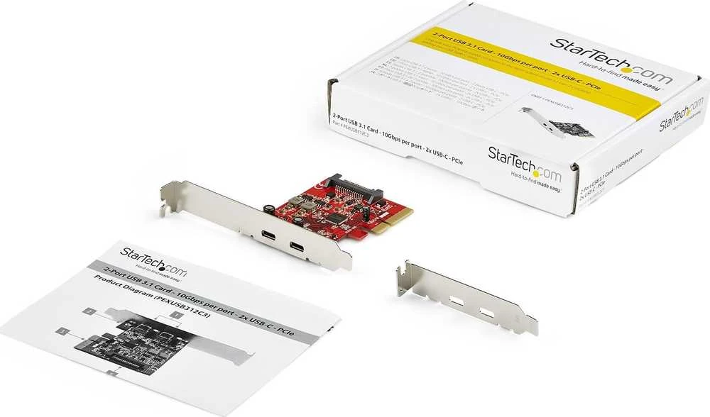 PCI kortelė Startech PEXUSB312C3