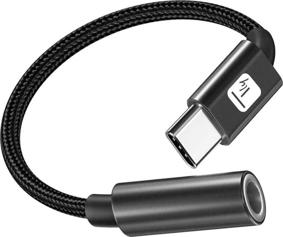 USB adapteris Techly USB-C - 3,5 mm lizdas Juodas (ICOC USBC-DAC24J)