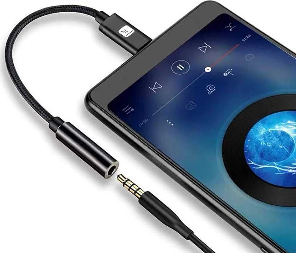 USB adapteris Techly USB-C - 3,5 mm lizdas Juodas (ICOC USBC-DAC24J)