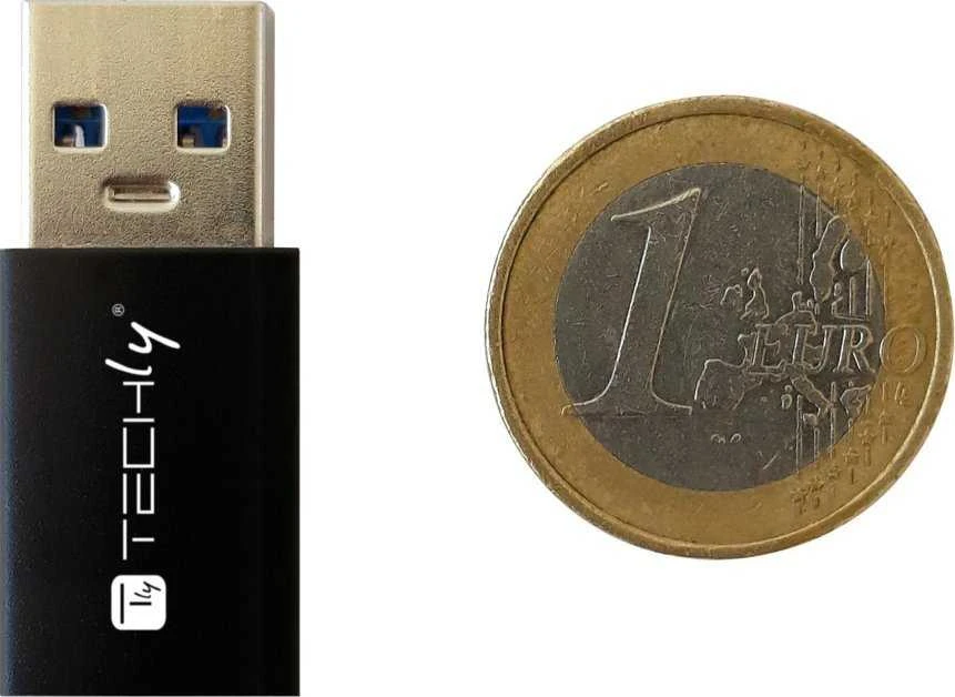 Adapteris USB Techly USB-A - USB-C Juodas (IADAP-USB3-AFT)