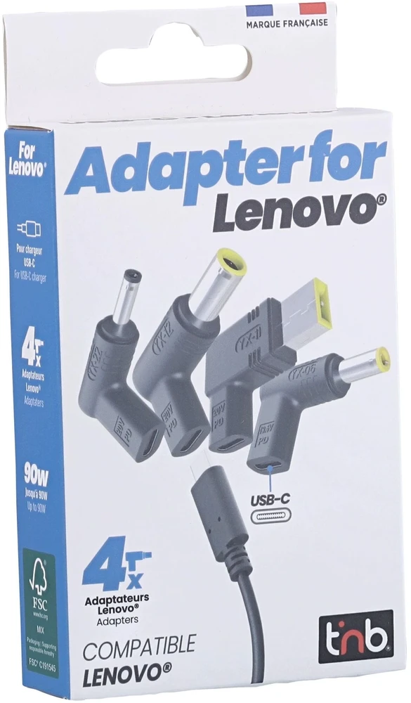 USB adapteris TnB USB-C Pd 4 in 1 adapterių rinkinys, skirtas Lenovo Slim Tip Yx-11 Yx-12 Yx-22 Yx-06 / Chtiplnv (SB12255)