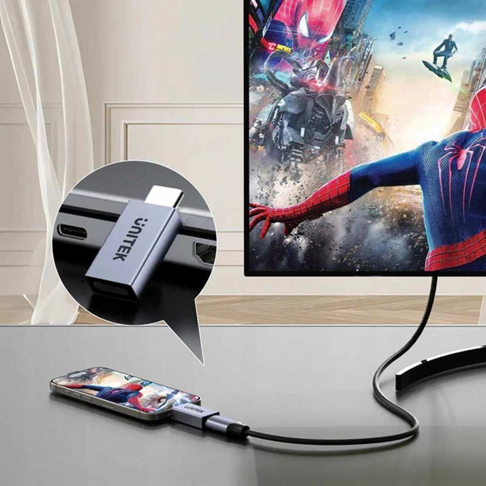 Unitek USB-C adapteris telefono jungčiai į monitorių