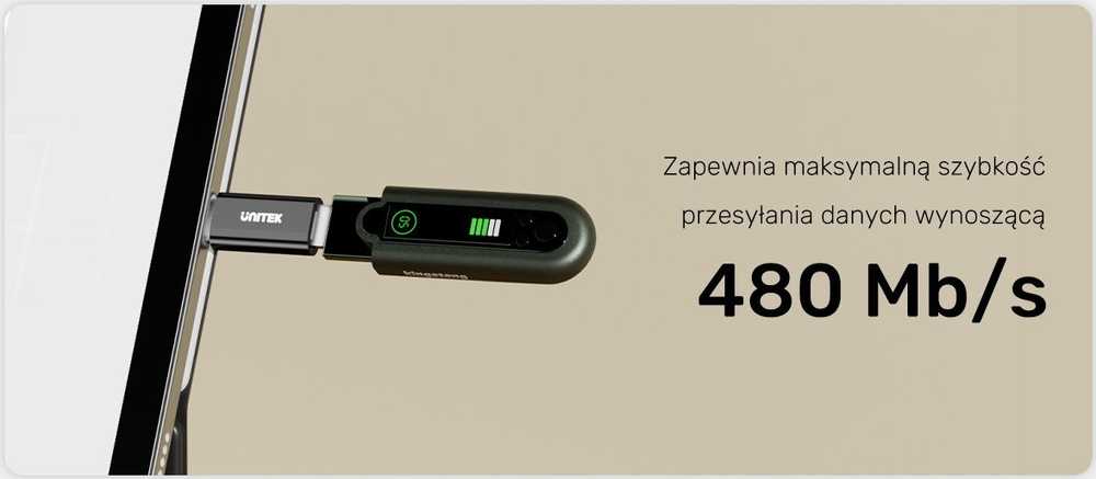 Unitek USB-C adapteris su mikro USB A1050ABK03