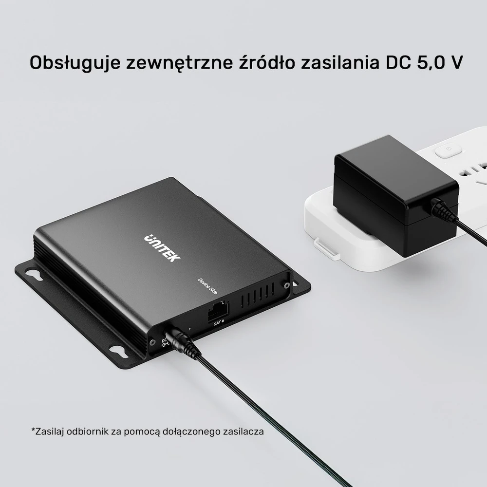 Unitek USB-C į 4× USB-A prailginimo kabelis per Ethernet, atstumas iki 150 m 480 Mbps