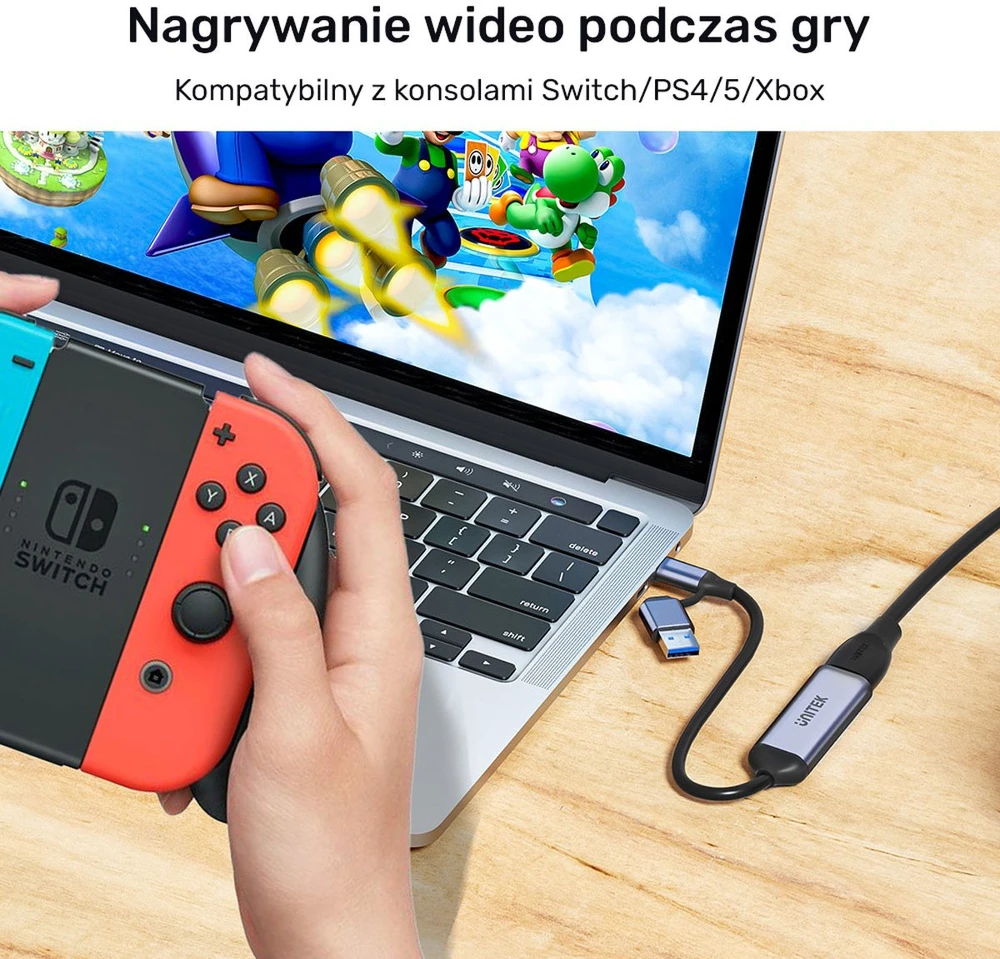 PERĖMIMO ĮTAISAS V1167A 4K UHD UNITEK