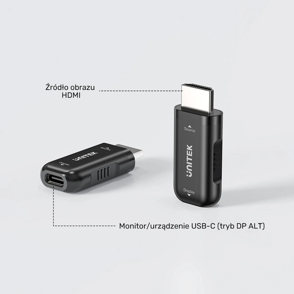 UNITEK HDMI ADAPTERIS - USB-C HDR/HDCP 4K60HZ V/F