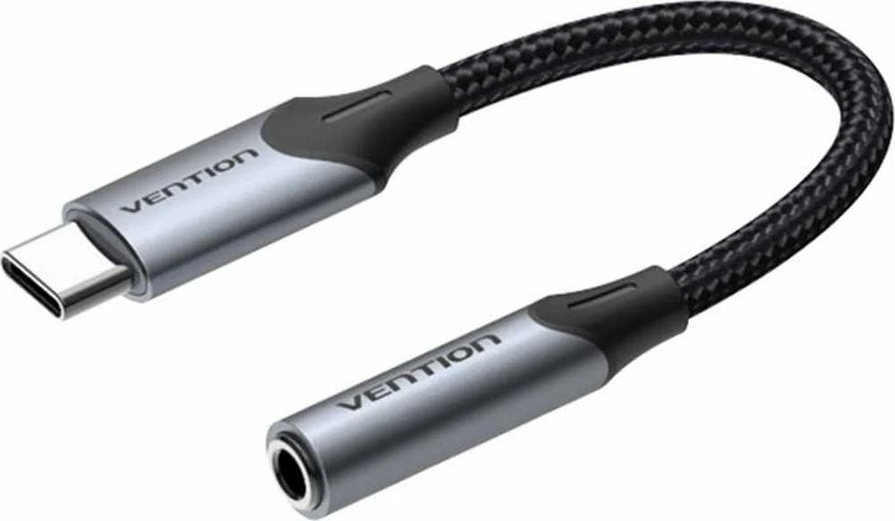 Ausinių lizdo USB-C adapteris iki 3.5 mm Vention BGJHA 0.1 m
