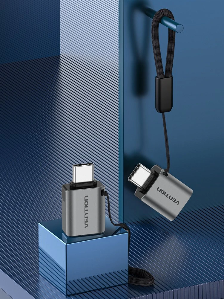 Adapteris Vention CDQH0 USB-C kištukas prie USB 3.0 (pilka)