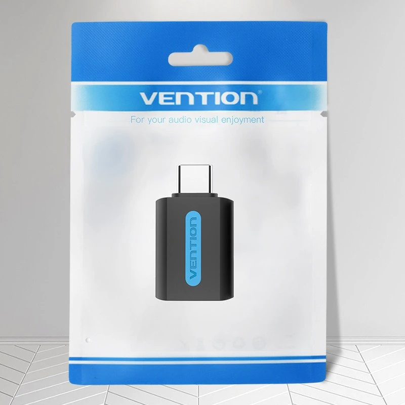 Vention USB adapteris CDUB0, USB-C kištukinis USB 3.0 lizdas (juodas)