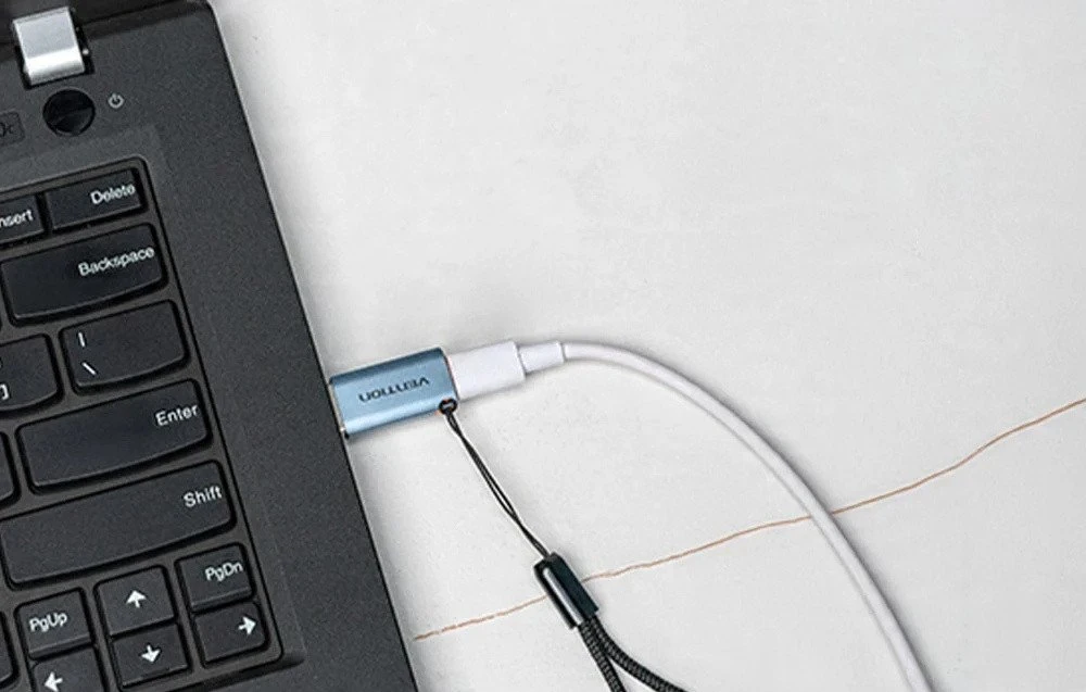 Vention USB adapteris CUAH0, USB-A 3.1 kištukinis USB-C lizdas (pilkas)