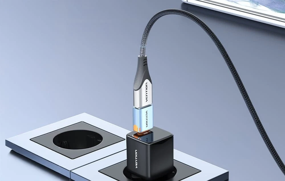 Vention Adapterio ventiliacija CUBH0 USB 3.1 CM arba USB (pilka)