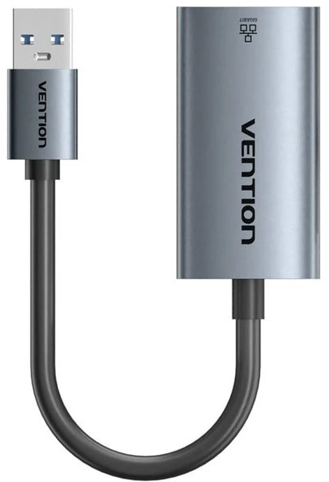 Vention USB-A į Ethernet adapteris, pilkas korpusas