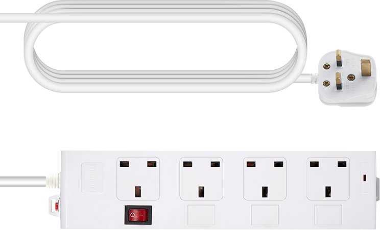 Vision Adapteris Duckhead do zasilacza Apple - pasuje do gniazda C7-figura-8 w zasilaczu Apple - wtyczka Schuko EU CEE 7/7 - balta