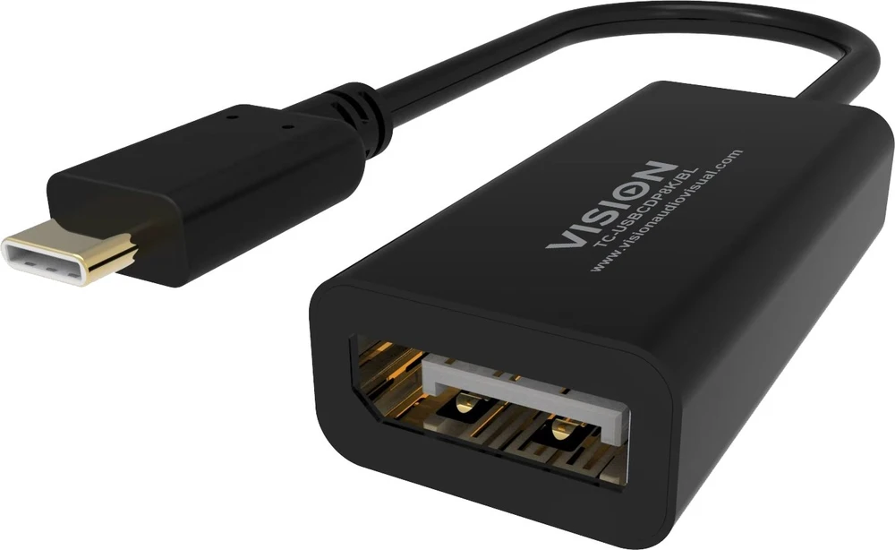 Adapteris USB Vision TC-USBCDP8K USB-C - DisplayPort Juodas (TC-USBCDP8K/BL)