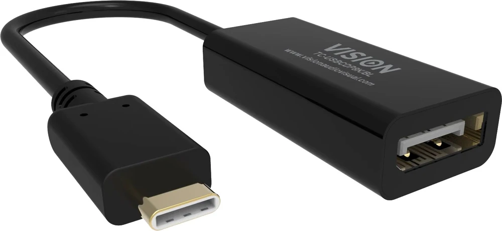 Adapteris USB Vision TC-USBCDP8K USB-C - DisplayPort Juodas (TC-USBCDP8K/BL)
