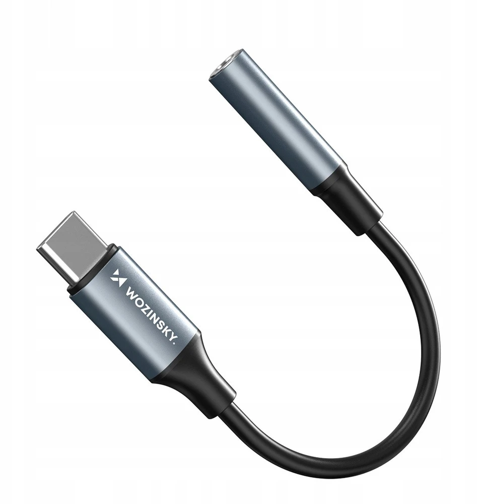 Wozinsky WACM-01 USB-C Adapteris - 3.5mm Mini Jack - Juodas