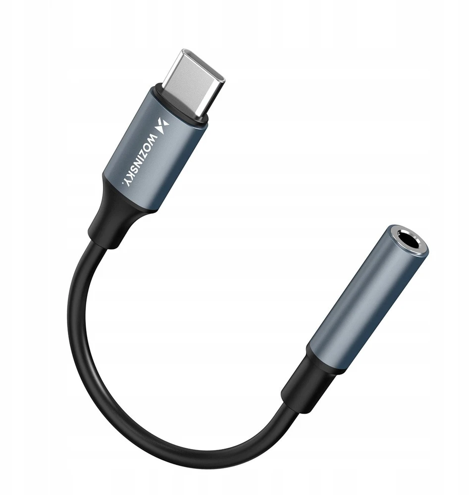 Wozinsky WACM-01 USB-C Adapteris - 3.5mm Mini Jack - Juodas