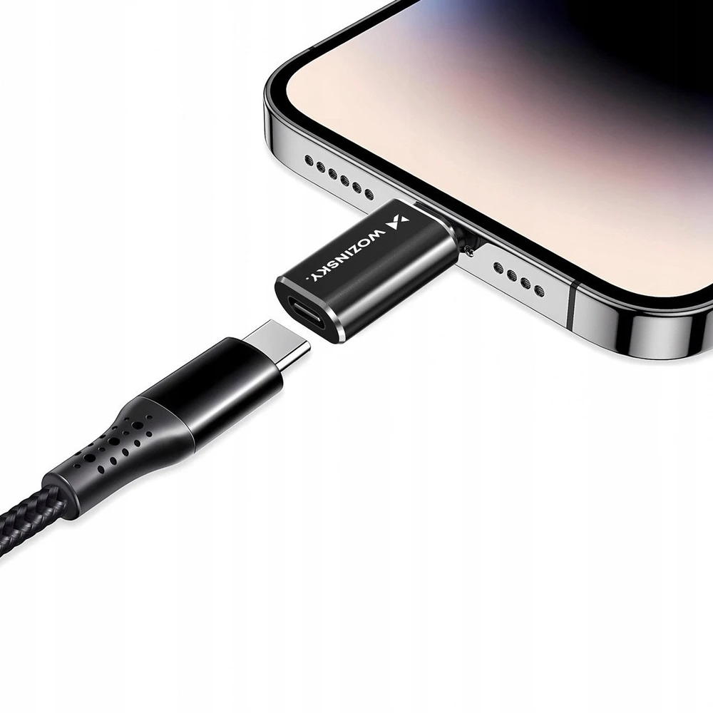 Wozinsky WALC-01 Lightning į USB-C adapteris - Juodas