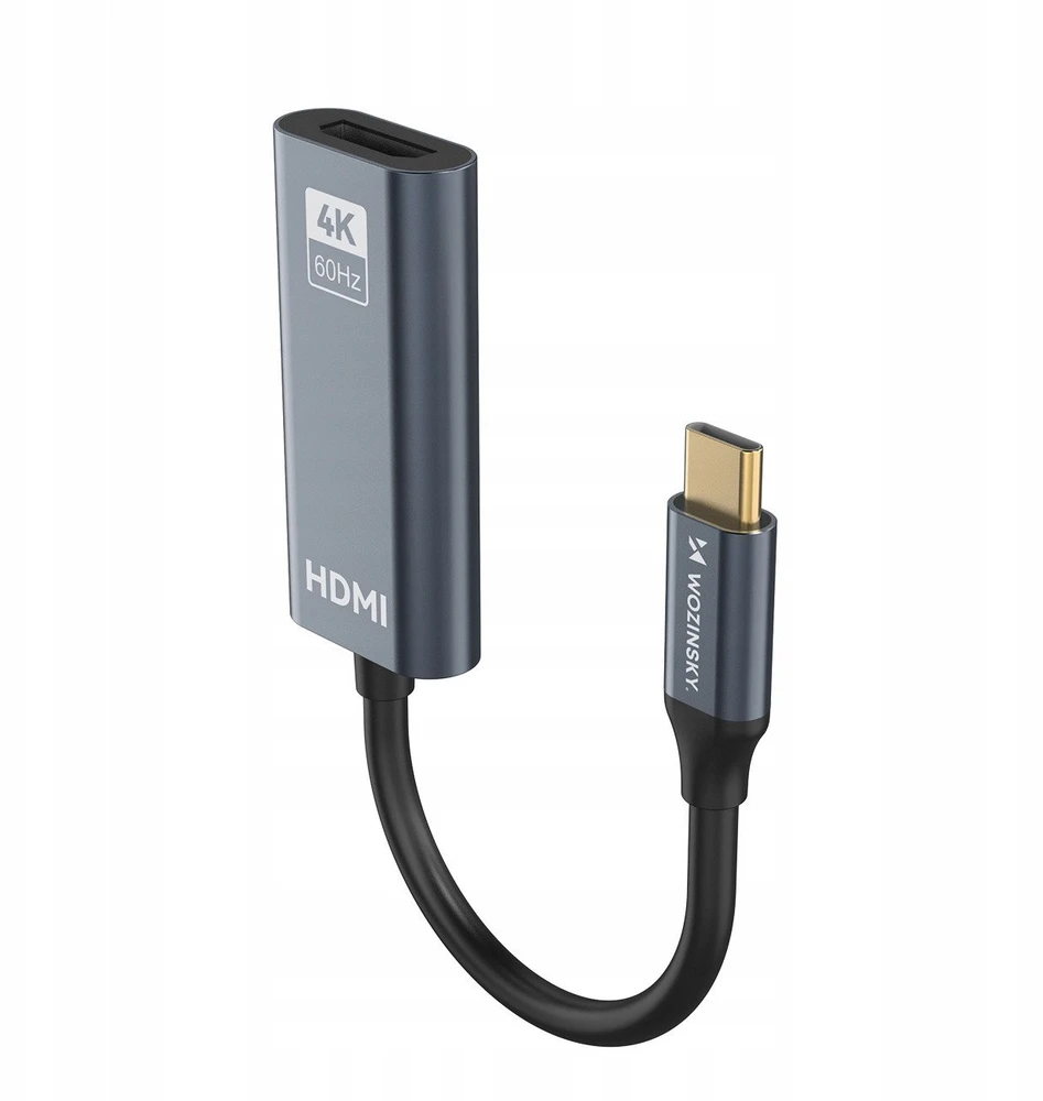 Wozinsky WACH-01 USB-C - HDMI 4K 60Hz Adapteris - Juodas