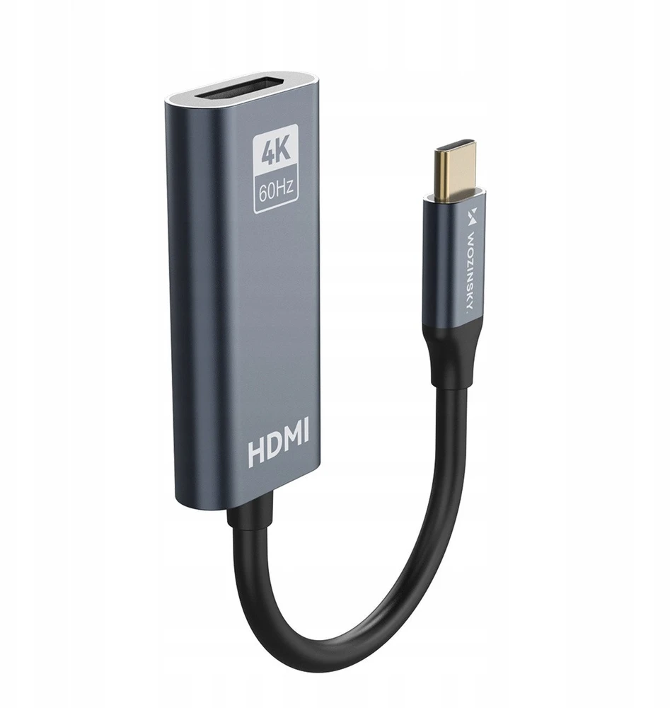 Wozinsky WACH-01 USB-C - HDMI 4K 60Hz Adapteris - Juodas