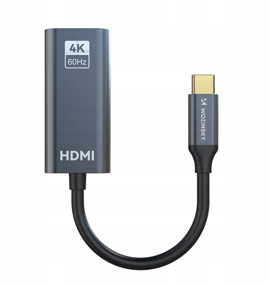 Wozinsky WACH-01 USB-C - HDMI 4K 60Hz Adapteris - Juodas