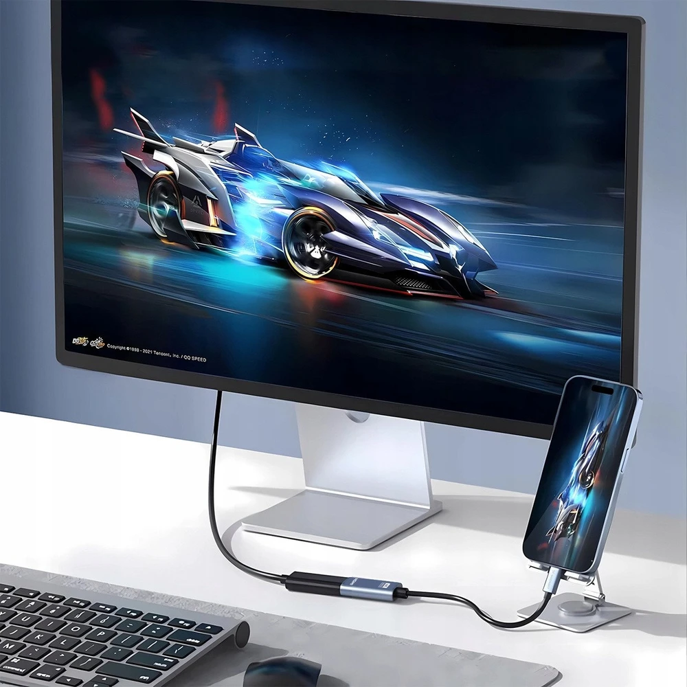 Wozinsky WACH-01 USB-C - HDMI 4K 60Hz Adapteris - Juodas
