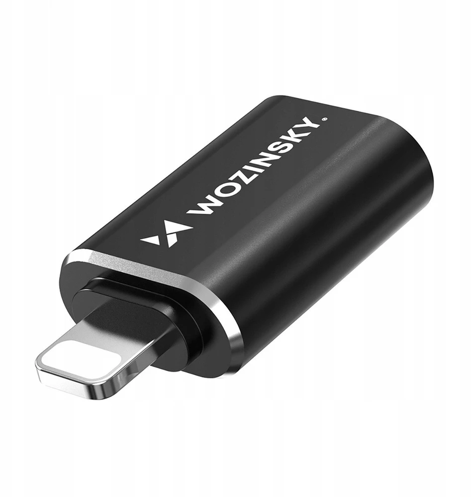 Wozinsky WALA-01 „Lightning“ į USB-A OTG adapteris – juodas